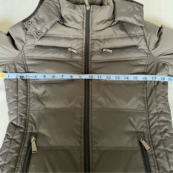 Michael Kors Dark Gray Women’s Hooded Down Coat Size Small - Picture 5 of 10